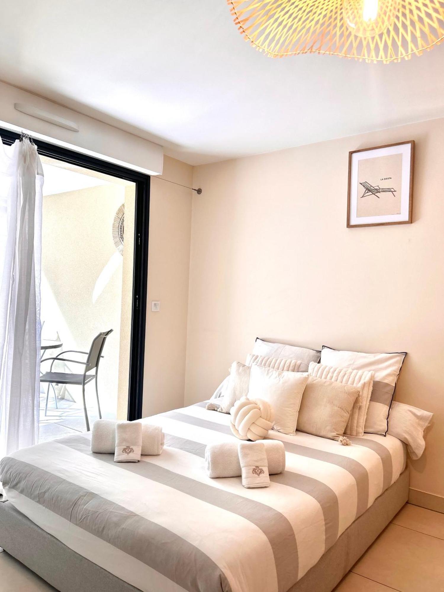 Studio Neuf - Portes De Monaco - Confort - Wifi - Clim ภายนอก รูปภาพ